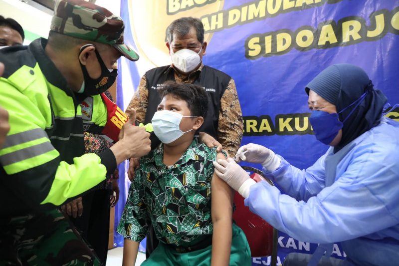 Dok. Vaksinasi Anak di Kabupaten Sidoarjo /Foto: Kominfo Sidoarjo