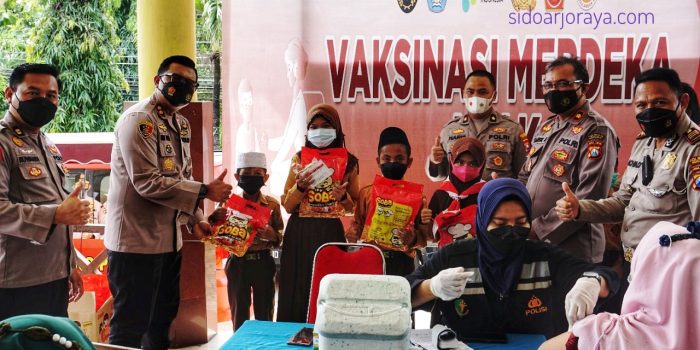 Polresta Sidoarjo Imbau Sekolah dan Orang Tua Ikut Sukseskan Vaksinasi Merdeka
