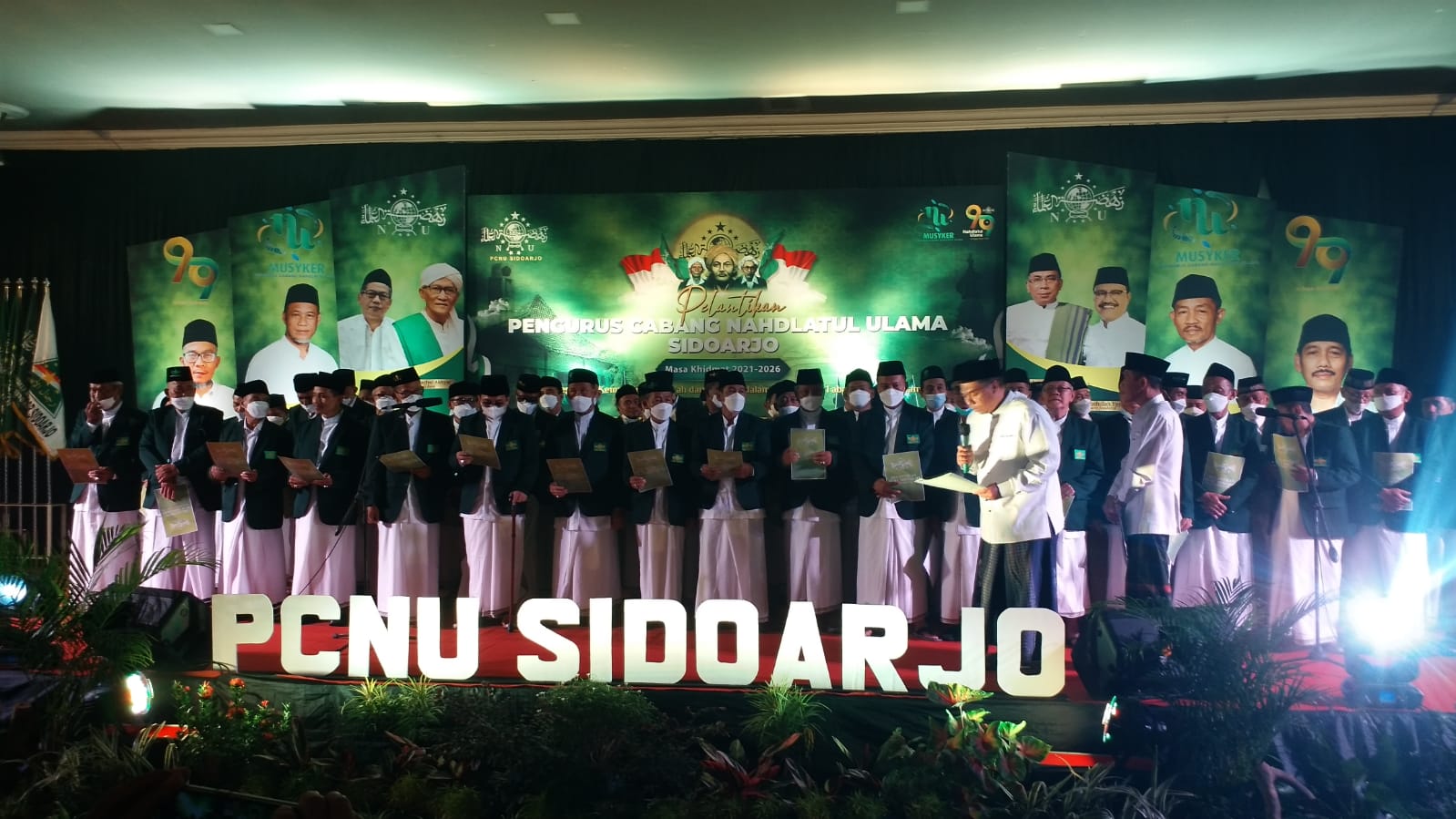 Pengurus Cabang NU Sidoarjo periode 2021-2026 resmi dilantik, Kamis (17/2/2022)