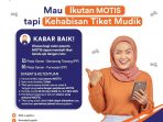 KAI Sediakan Tiket Angkutan Lebaran Khusus untuk Peserta Motis