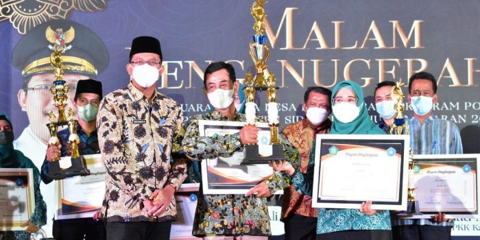 Desa Kedensari Tanggulangin Sabet Juara 1  Lomba Desa dan TP PKK, Terima Uang Pembinaan Rp. 60 Juta