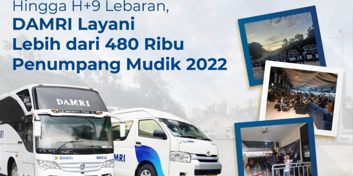 DAMRI Layani Lebih dari 480 Ribu Penumpang Mudik 2022