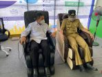 Posko Mudik BPJS Kesehatan Fasilitasi Pijat Relaksasi Gratis