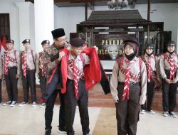 Enam Belas Anggota Pramuka Penggalang Sidoarjo Berangkat ke Jambore Nasional XI Cibubur Jakarta