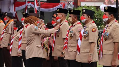 HUT Pramuka ke-61, Gubernur Khofifah Ingatkan Pengorbanan Pejuang RI