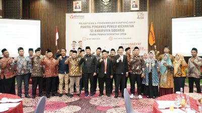 54 Panwascam Kabupaten Sidoarjo Resmi Dilantik