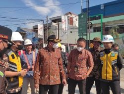Proyek Jalan Simpang Tiga Pasar Tulangan Disidak Bupati Sidoarjo