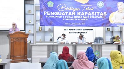 BentukBunda PAUD Sidoarjo Buka Bimtek Penguatan Kapasitas Bunda PAUD Tingkat Kecamatan