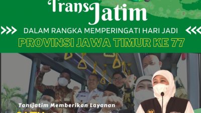 HUT Jatim Ke-77 Bus Trans Jatim Gratis Satu Hari Penuh