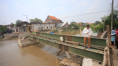 Wabup Sidoarjo Sidak Proyek Jembatan Kraton Krian