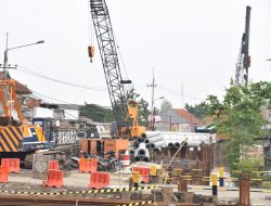 Progres Proyek Flyover JPL 64 Krian dan JPL 79 Tarik Memasuki Tahap Pemasangan Tiang Pancang
