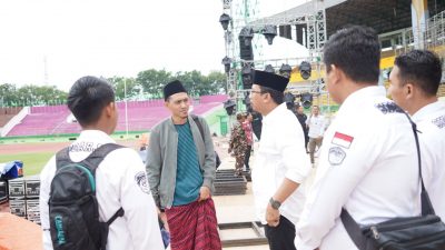 Jelang Puncak Harlah 1 Abad NU, Bupati Gus Muhdlor Cek Kesiapan Stadion Gelora Delta Sidoarjo