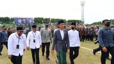 Presiden Jokowi Buka Resepsi Puncak 1 Abad NU di Kabupaten Sidoarjo