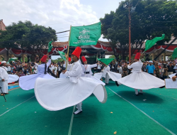 Tarian Sufi Sepanjang 2 KM Menandai NU Memasuki Abad Ke-2