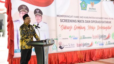 Hari Jadi ke 165, Pemkab Sidoarjo Gelar Screening Mata dan Operasi Katarak Gratis 