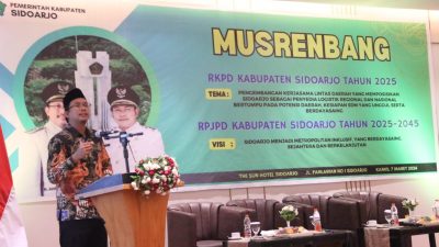 Bupati Sidoarjo Paparkan Prioritas Pembangunan pada Musrenbang 2024