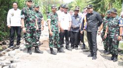 Plt. Bupati Sidoarjo dan Tim Wasev TMMD Ke-120 Meninjau Desa Penambangan