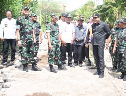 Plt. Bupati Sidoarjo dan Tim Wasev TMMD Ke-120 Meninjau Desa Penambangan